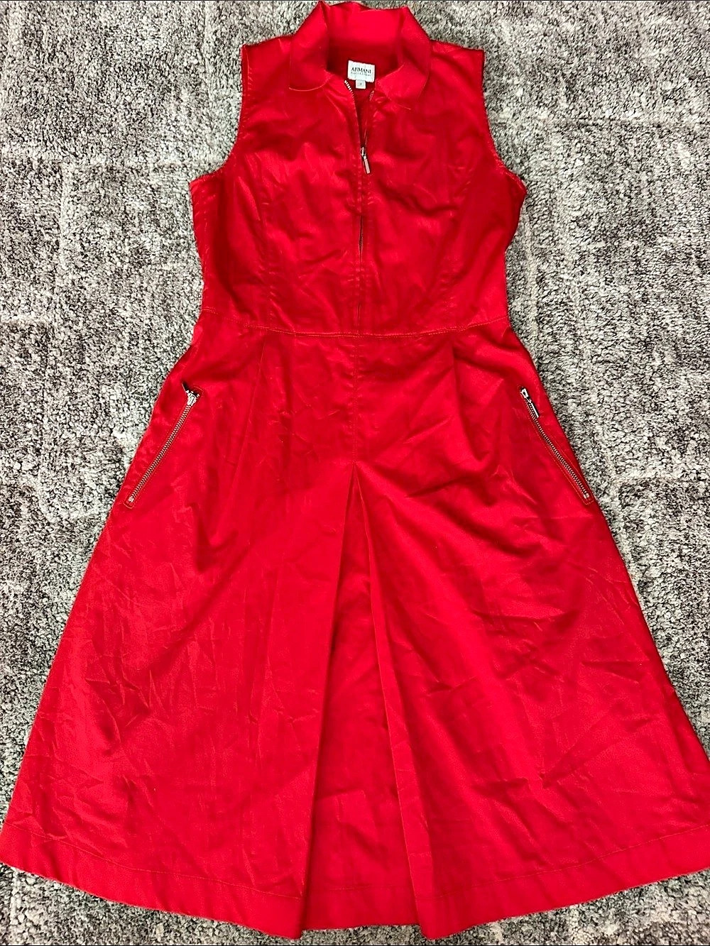 Armani Collezioni Red Midi Dress Size 2
